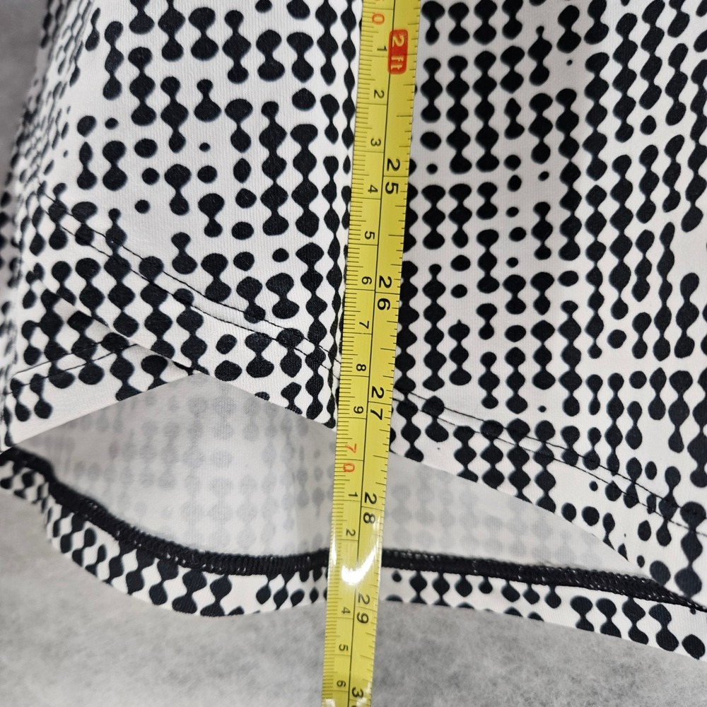 Under Armour Womens Large Long Sleeve Half Zip Pullover Athletic Top Black White - Picture 10 of 12